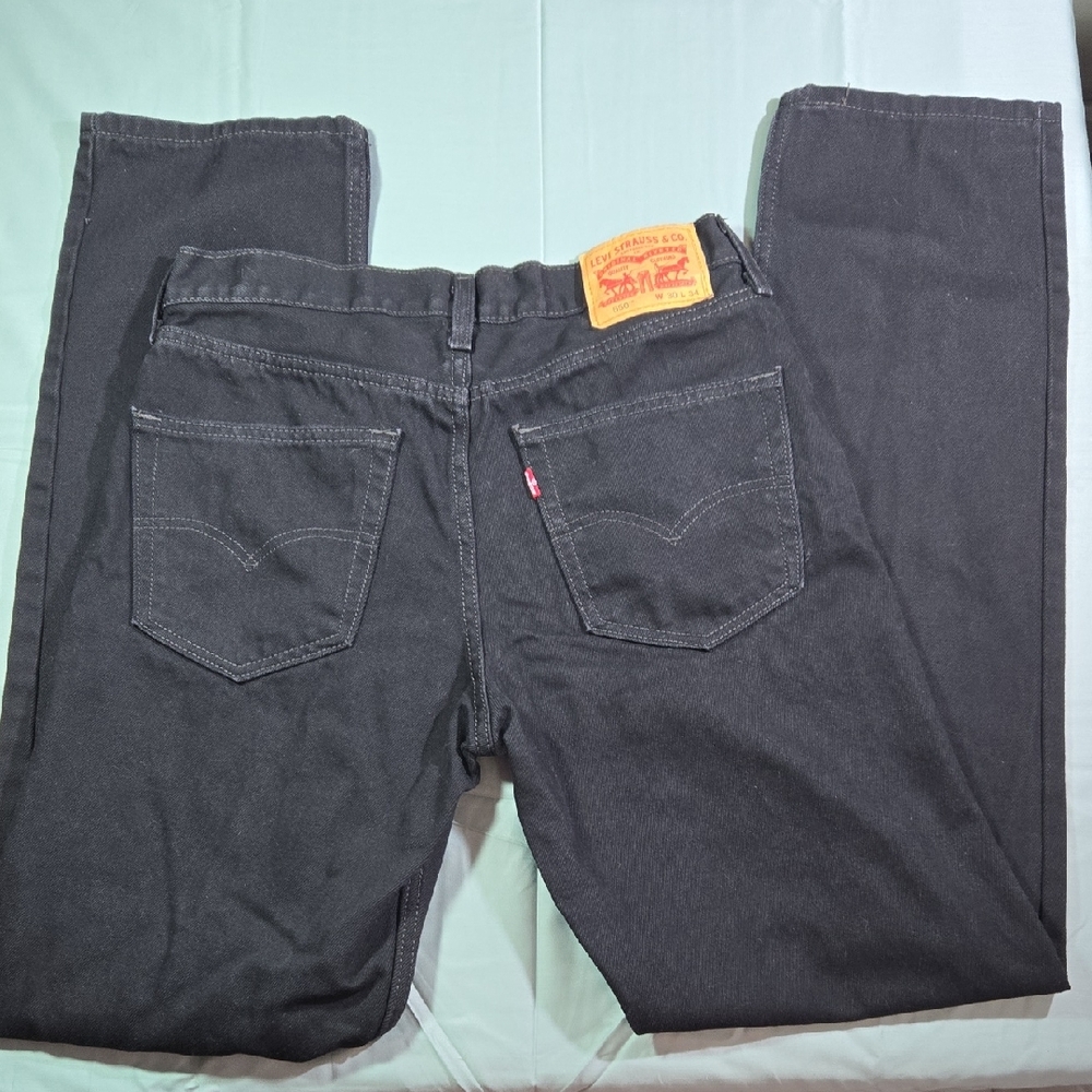 Levi's Men's Black Straight-Leg Jeans